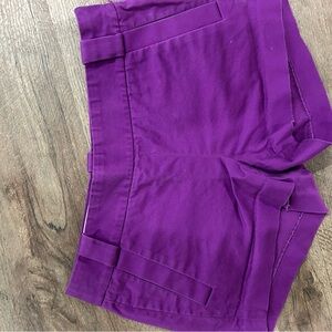 J Crew size small Vibrant Purple short Shorts